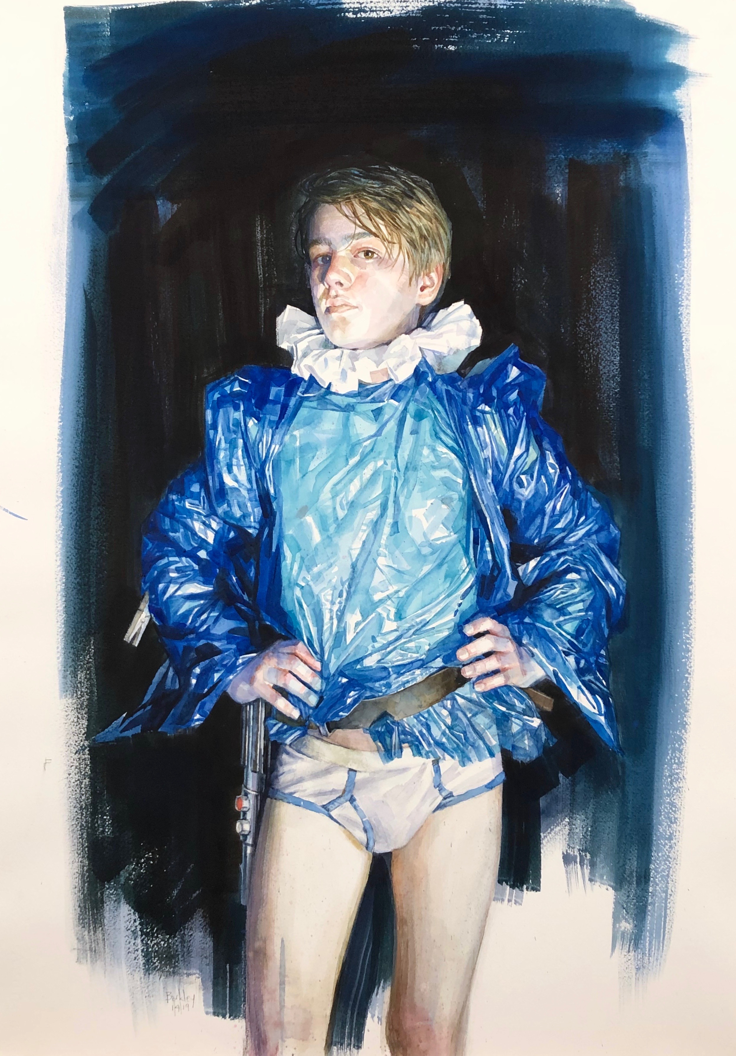 Study for Blue Boy with lightsaber II <span>🔴</span>